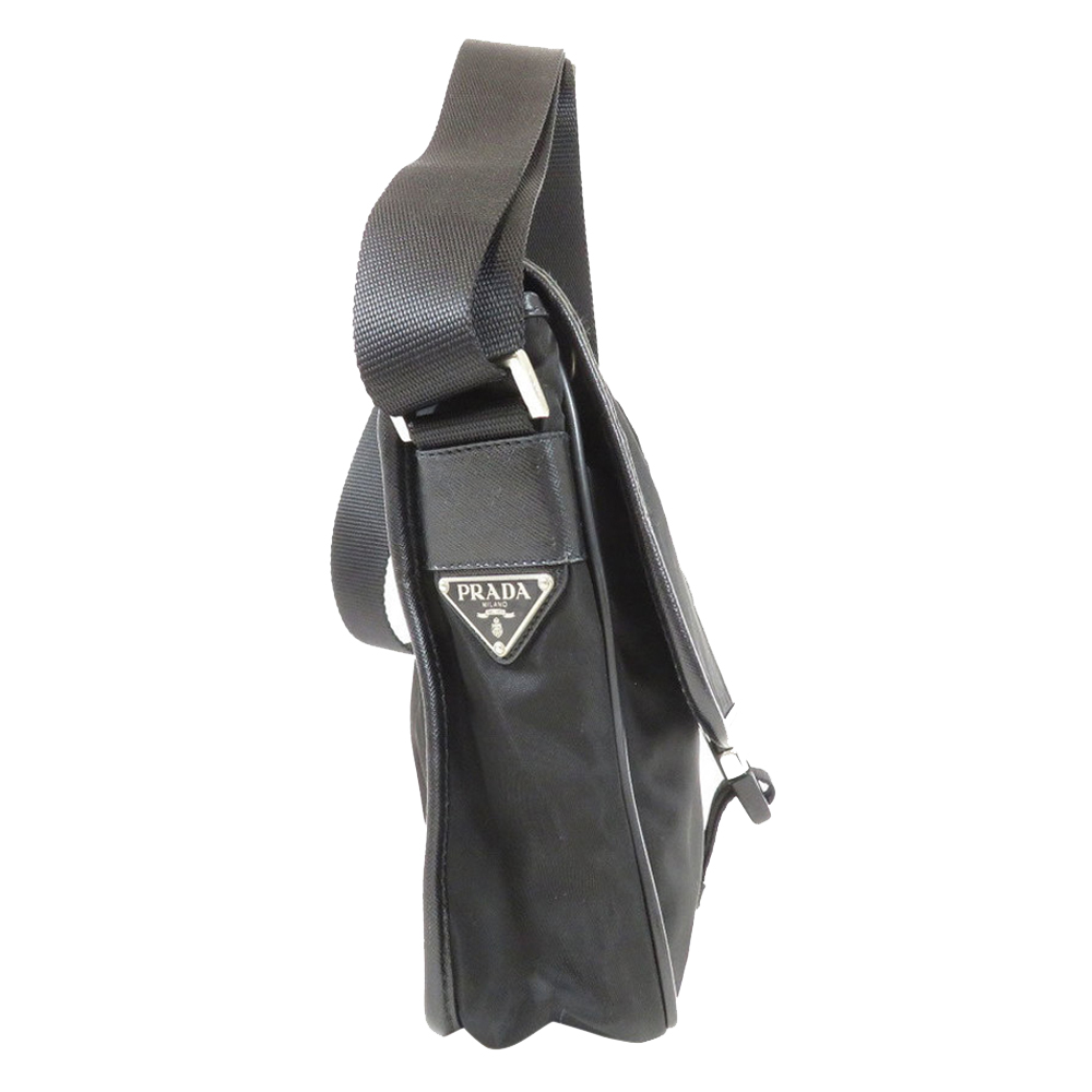 

Prada Black Nylon Messenger Bag