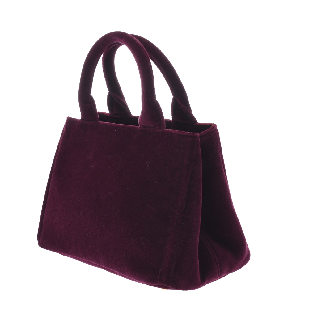 

Prada Purple Velvet  Canapa Totes
