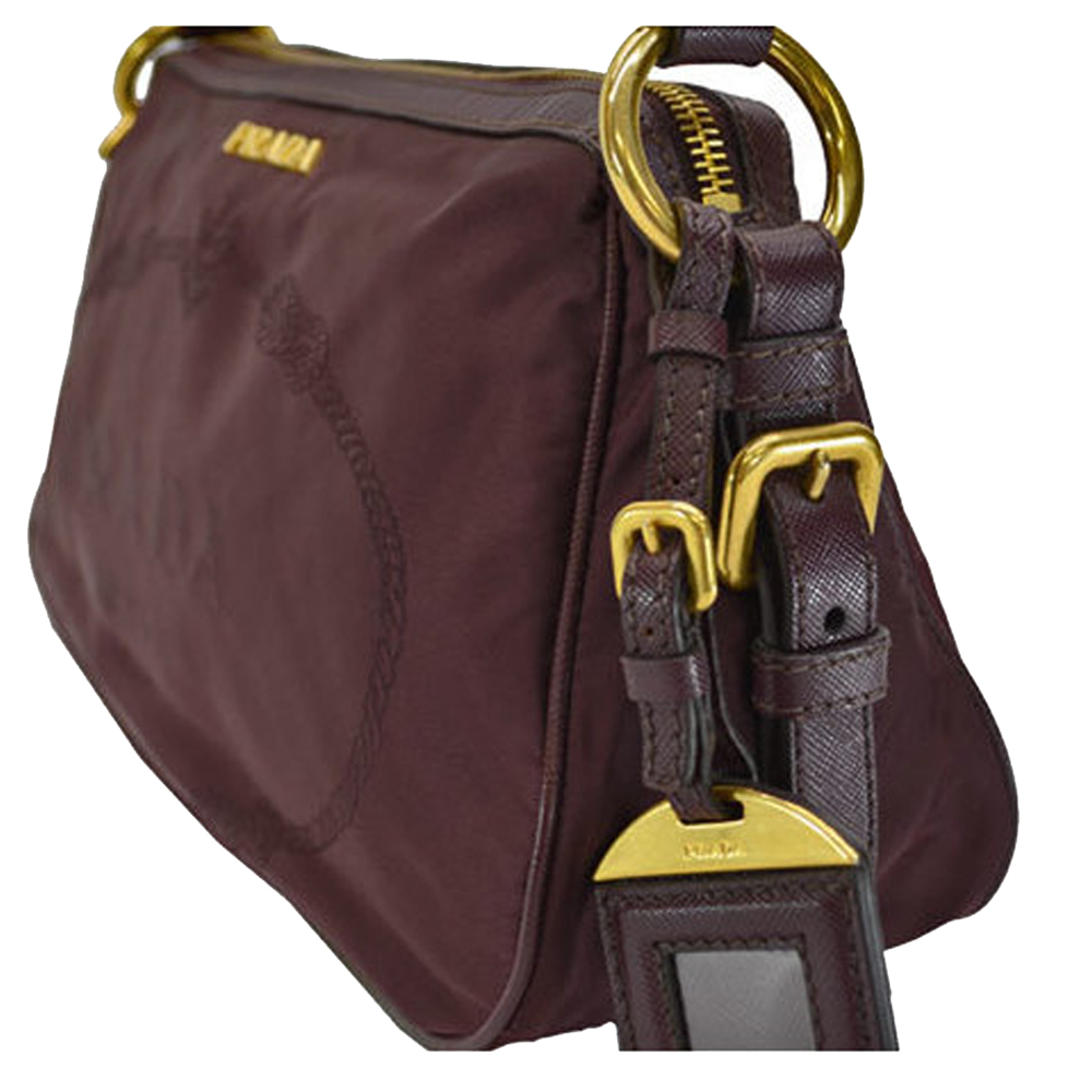 

Prada Burgundy Leather Shoulder Bags
