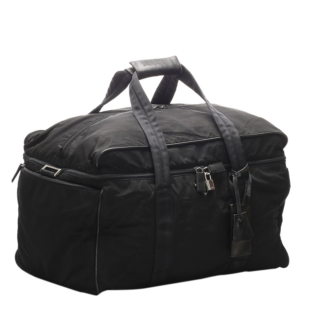 

Prada Black Nylon Duffel Bag