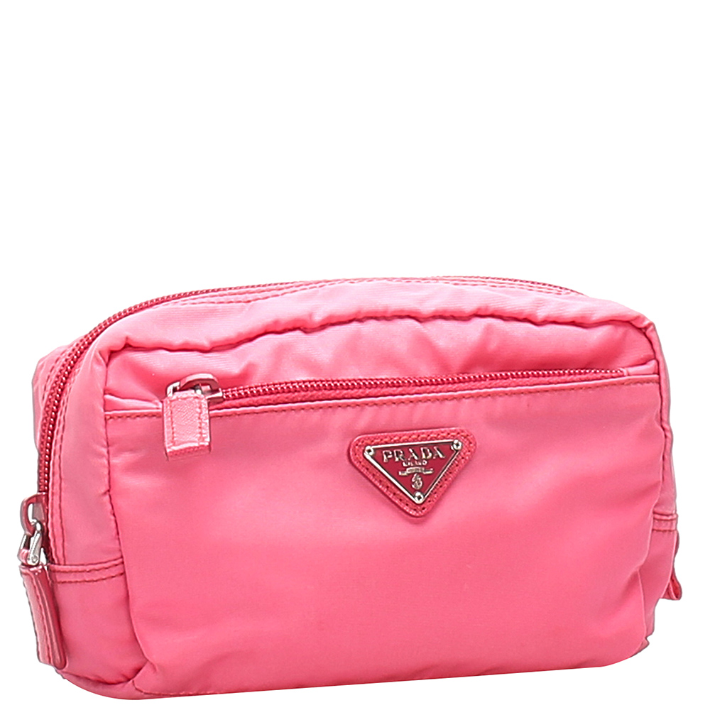 

Prada Pink Nylon Tessuto Pouch