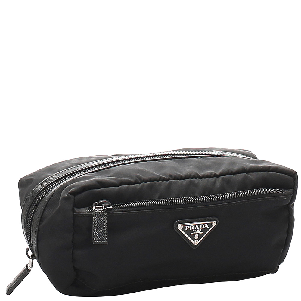 

Prada Black Nylon Tessuto Pouch