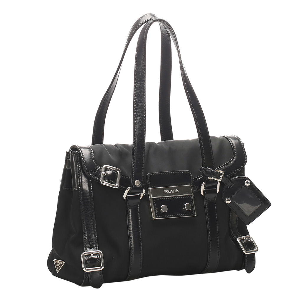 

Prada Black Nylon Tessuto Shoulder Bag