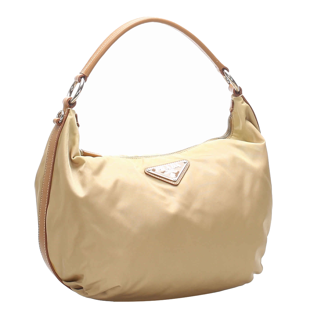 

Prada Beige/Brown Nylon Tessuto Shoulder Bag