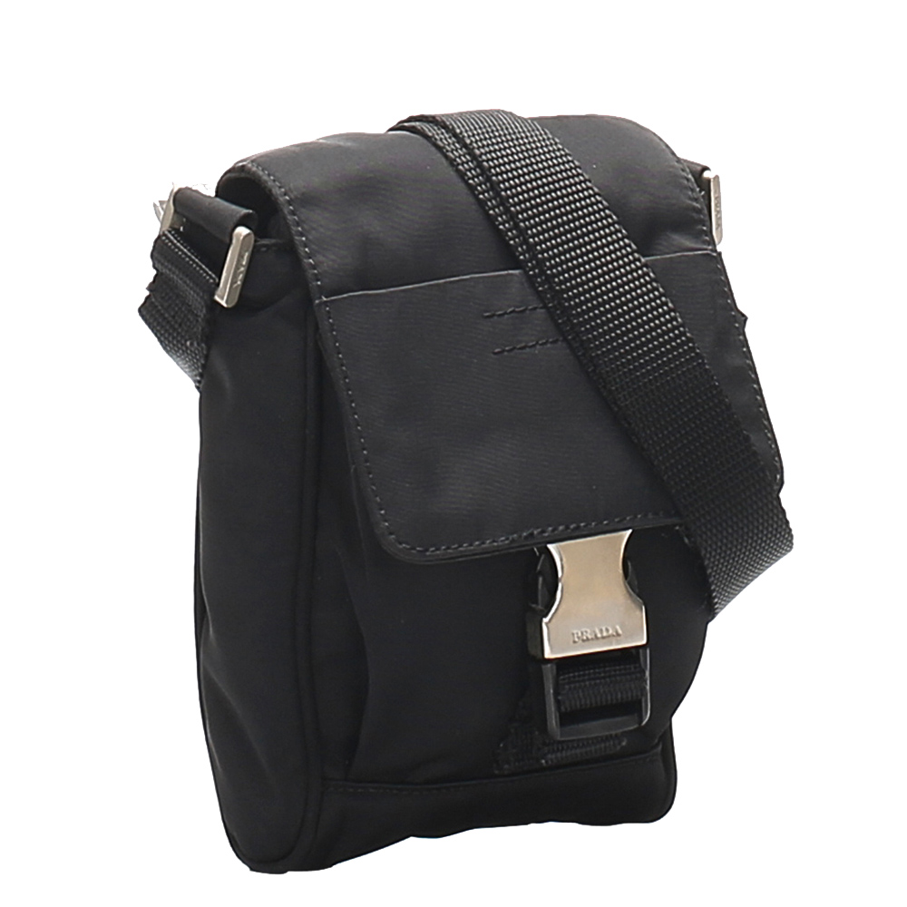 

Prada Black Nylon Tessuto Crossbody Bag