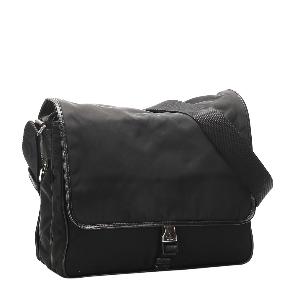 

Prada Black Nylon Tessuto Shoulder Bag