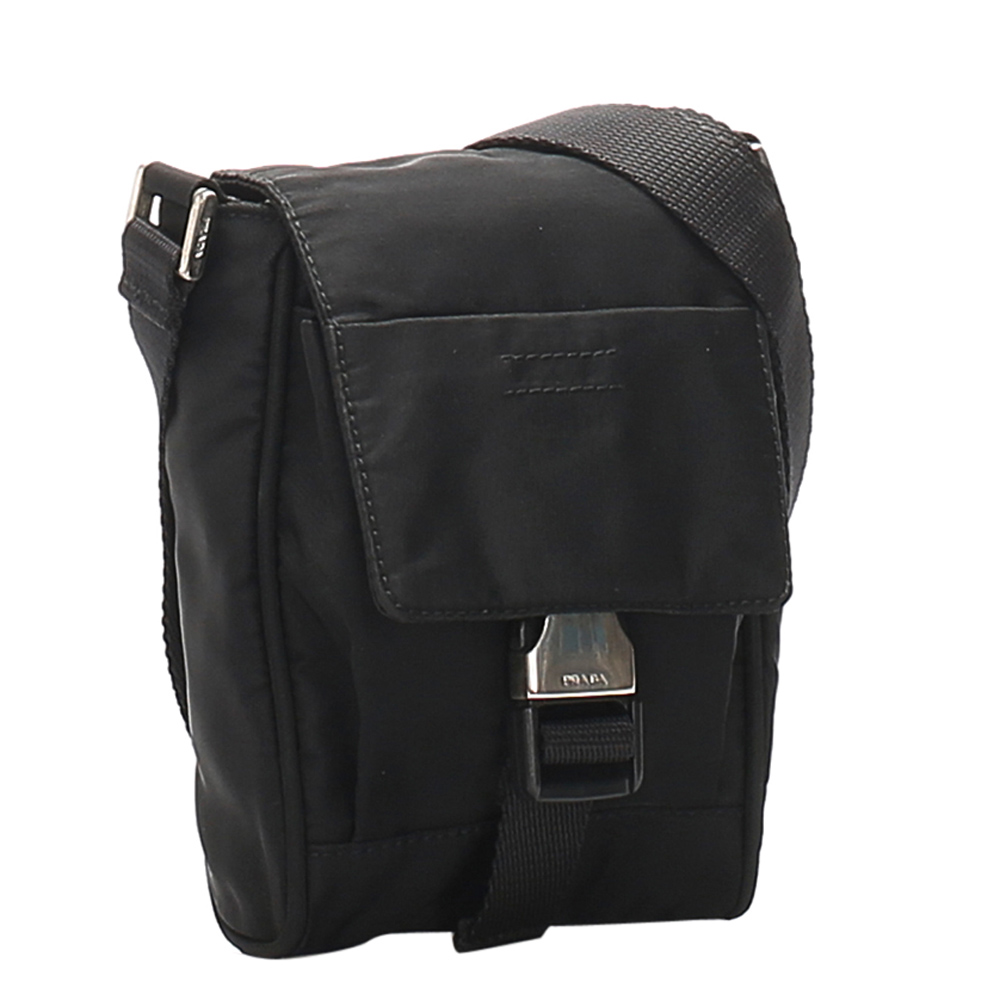 

Prada Black Nylon Tessuto Shoulder Bag