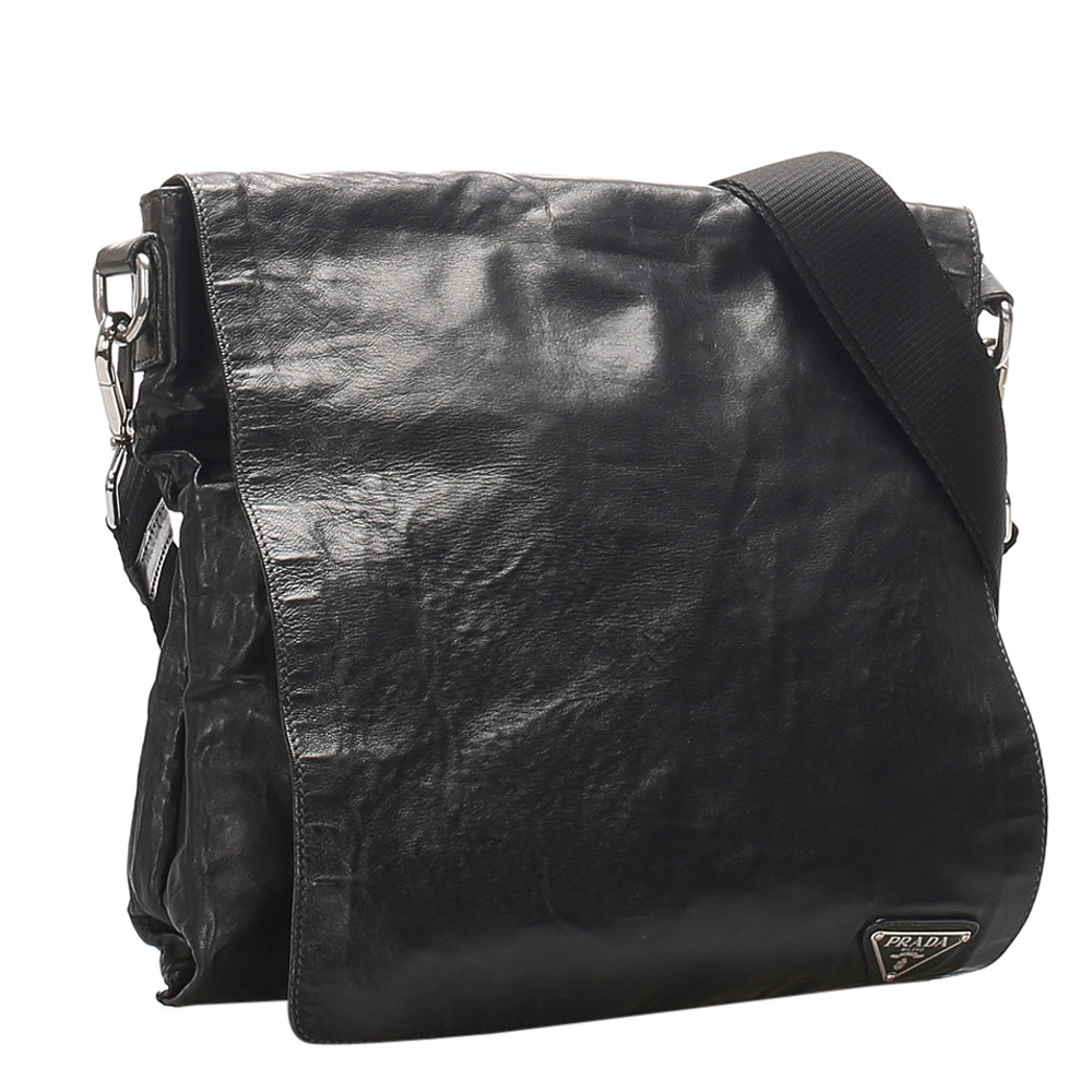 

Prada Black Leather Crossbody Bag