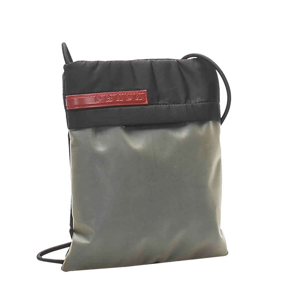 

Prada Black PVC Nylon Shoulder Bag