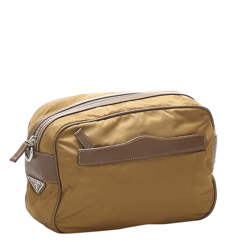 

Prada Brown/Dark Brown Nylon Tessuto Shoulder Bag