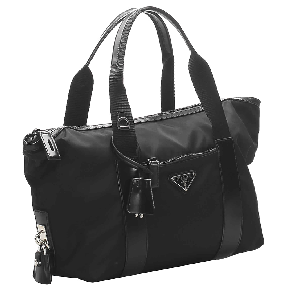 

Prada Black Nylon Tessuto Tote Bag