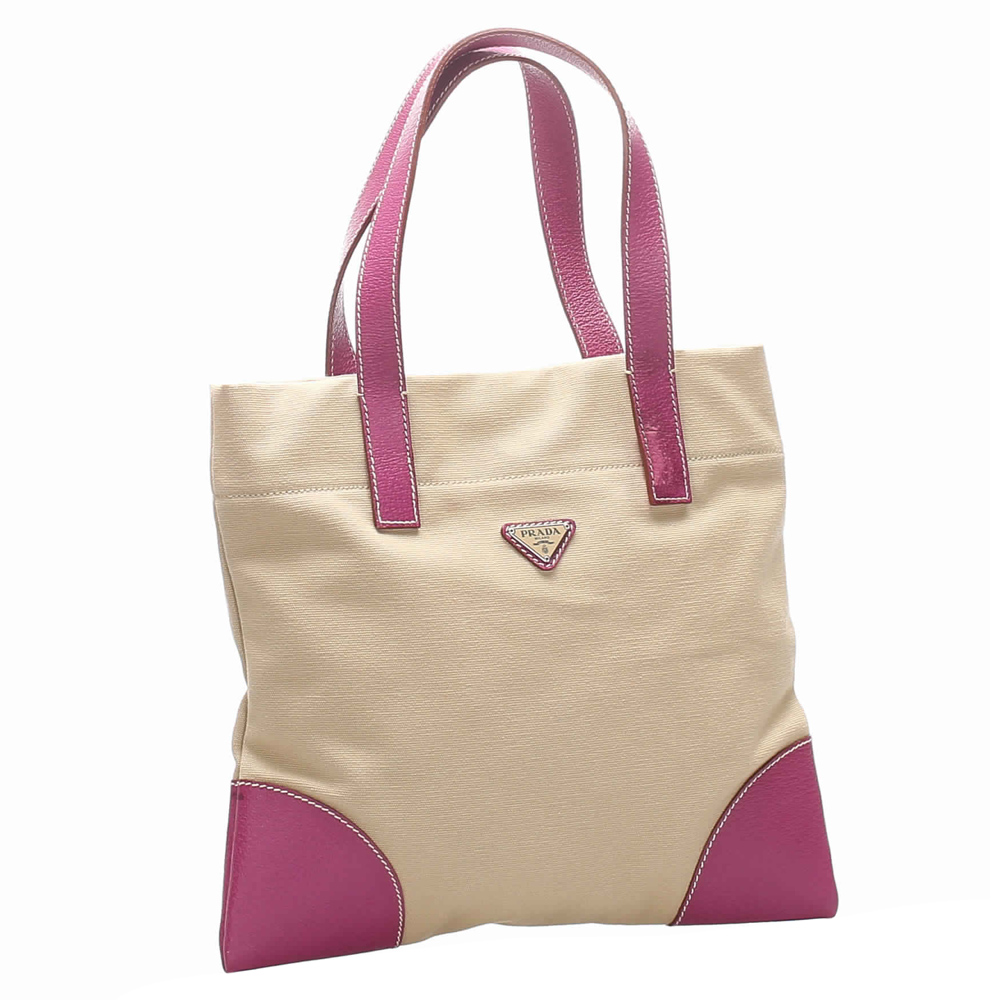 

Prada Brown/Beige Canvas Tote Bag