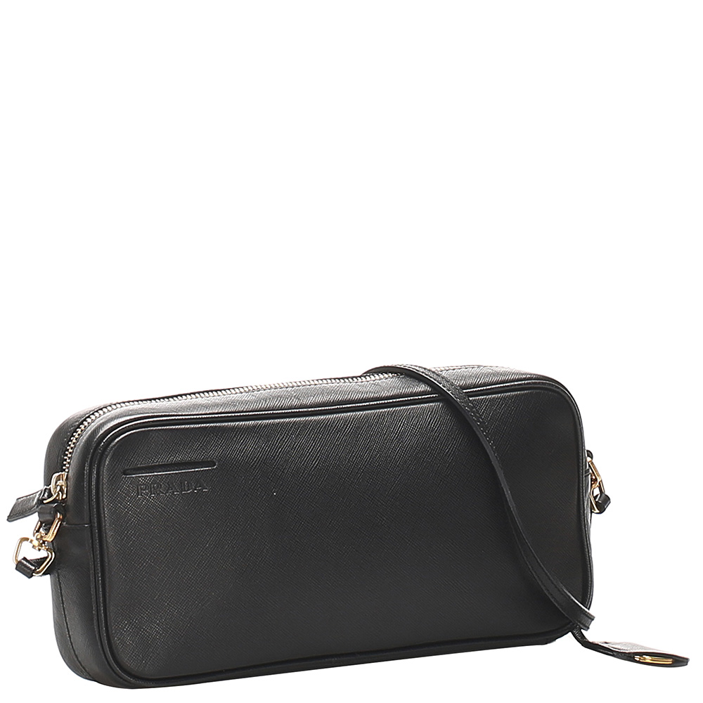 

Prada Black Saffiano Leather Crossbody Bag