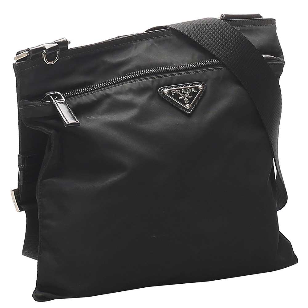 

Prada Black Nylon Tessuto Shoulder Bag