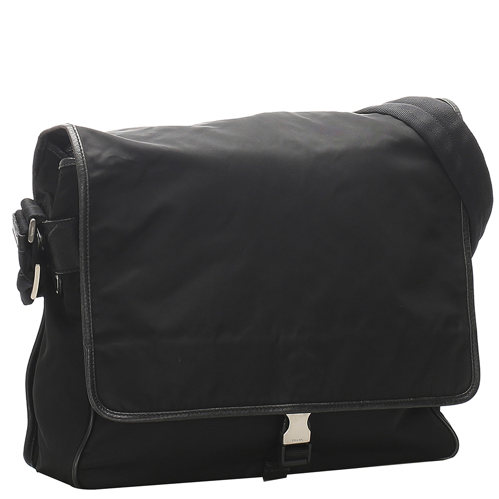 

Prada Black Nylon Tessuto Shoulder Bag