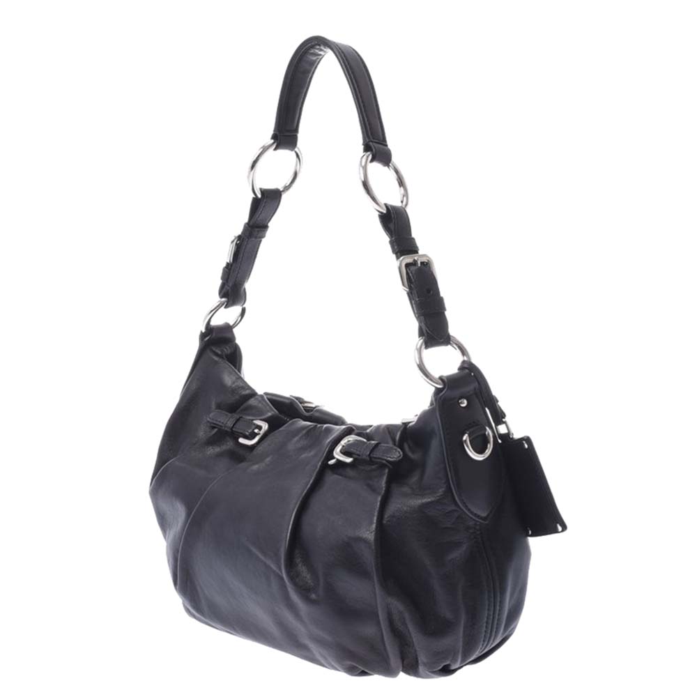 

Prada Black Leather Shoulder Bag