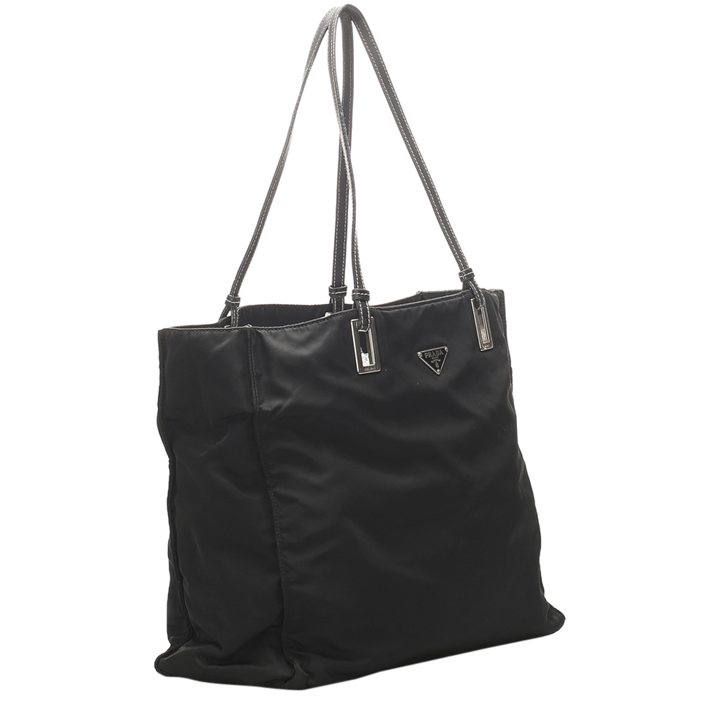 

Prada Black Nylon Tessuto Tote Bag