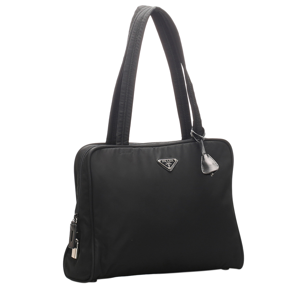 

Prada Black Nylon Tessuto Tote Bag