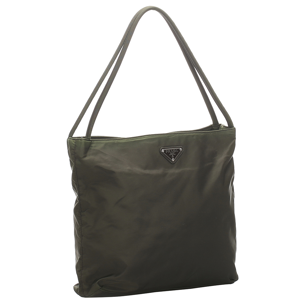 

Prada Brown/Khaki Nylon Tessuto Shoulder Bag