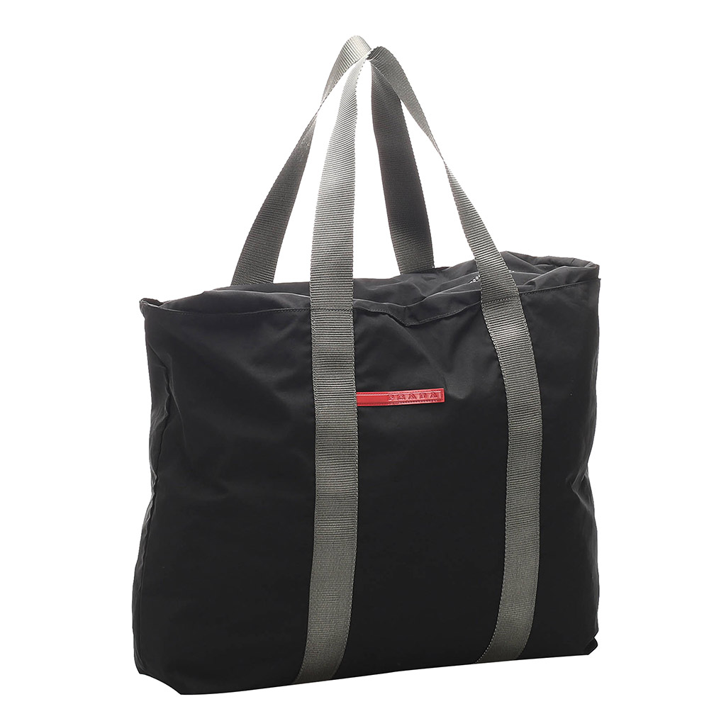 

Prada Black Nylon Sports Shoulder Bag, Green