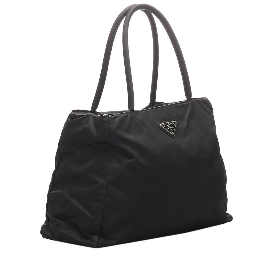 

Prada Black Nylon Tessuto Tote Bag