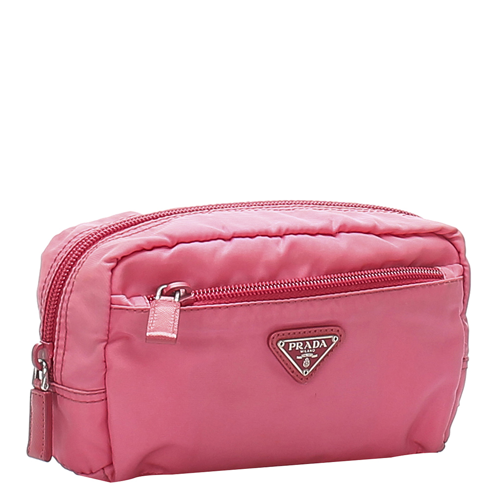 

Prada Pink Nylon Tessuto Pouch