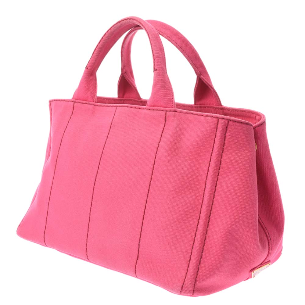 

Prada Pink Canvas Canapa 2Way Bag