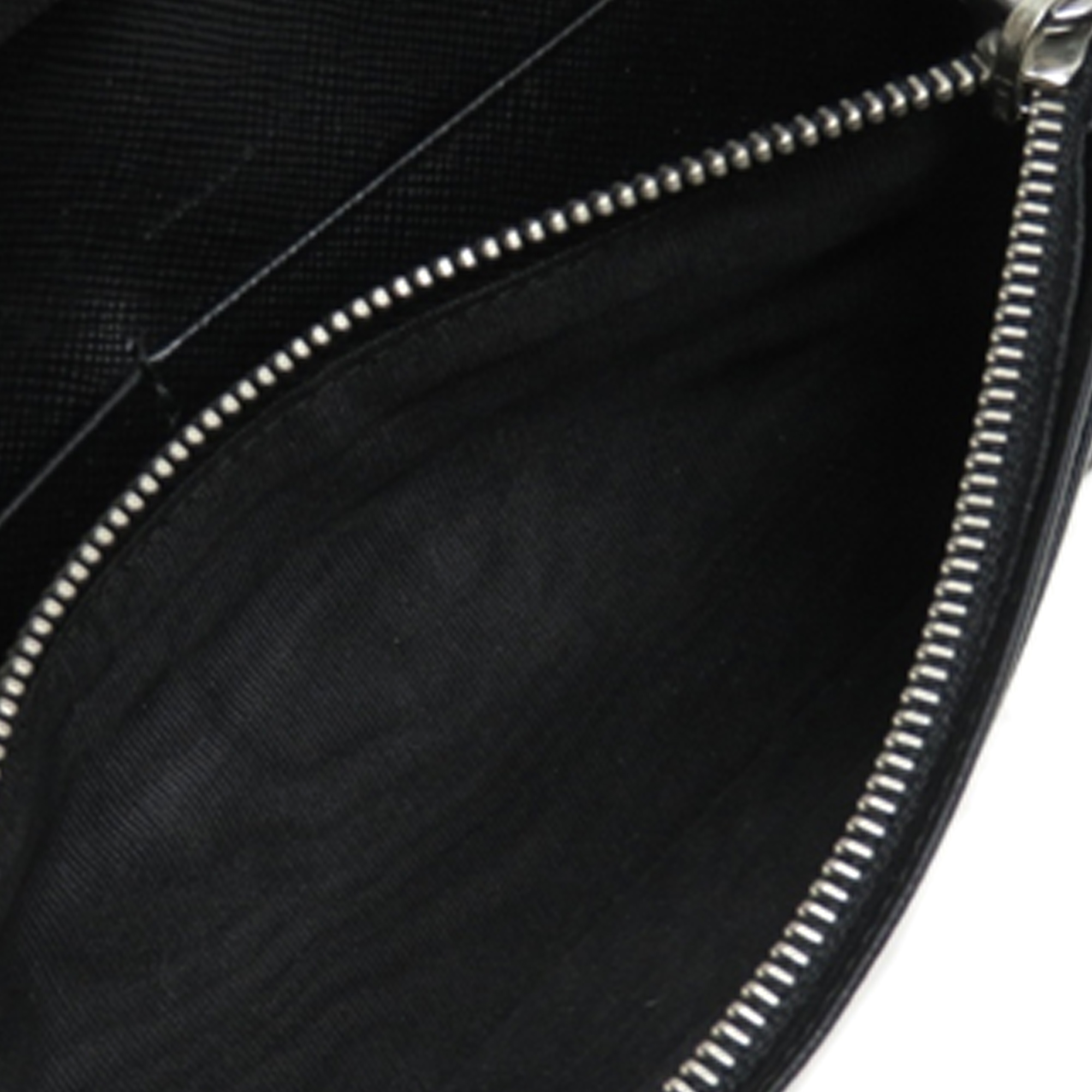 

Prada Black Leather Saffiano Long Wallet