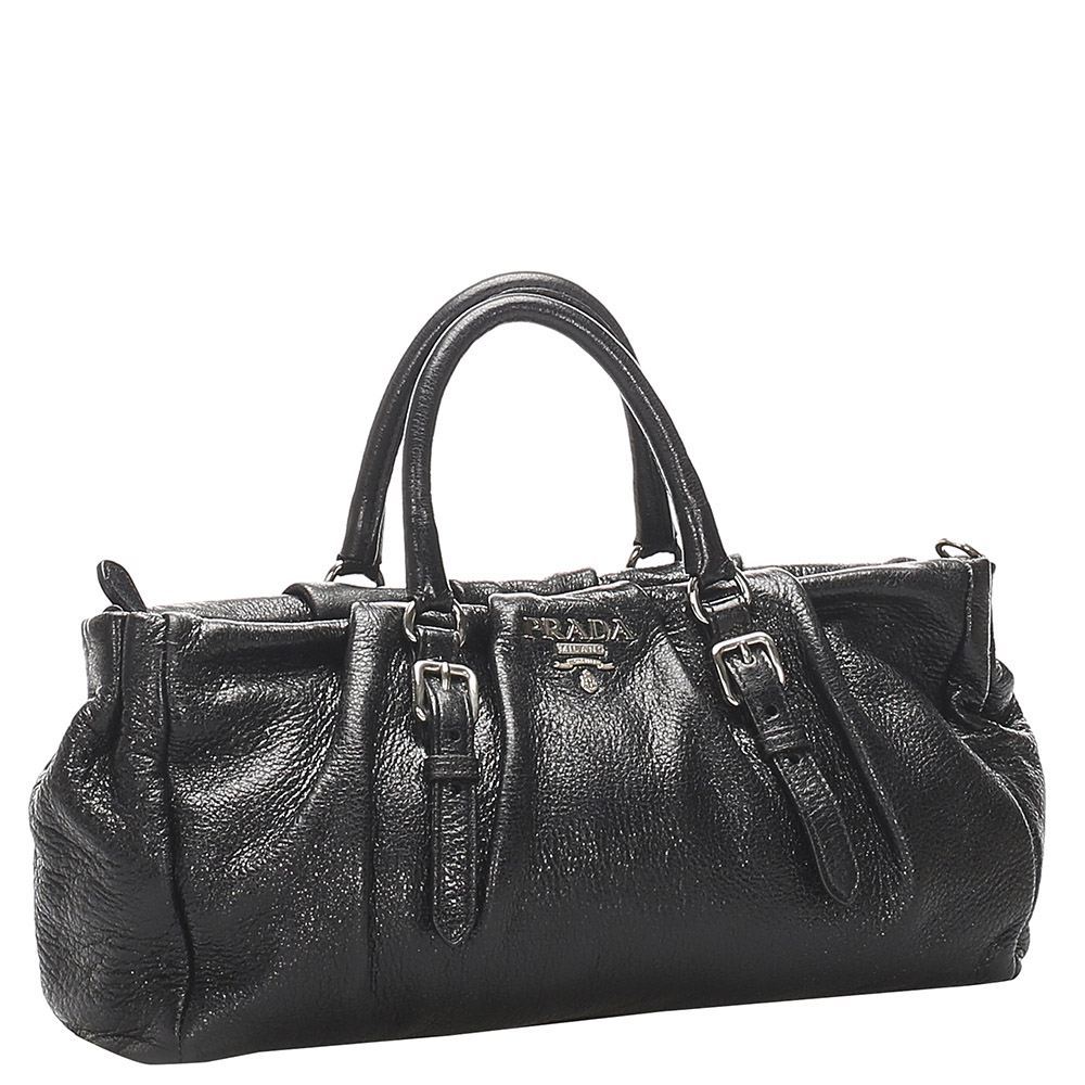 

Prada Black Leather Satchel