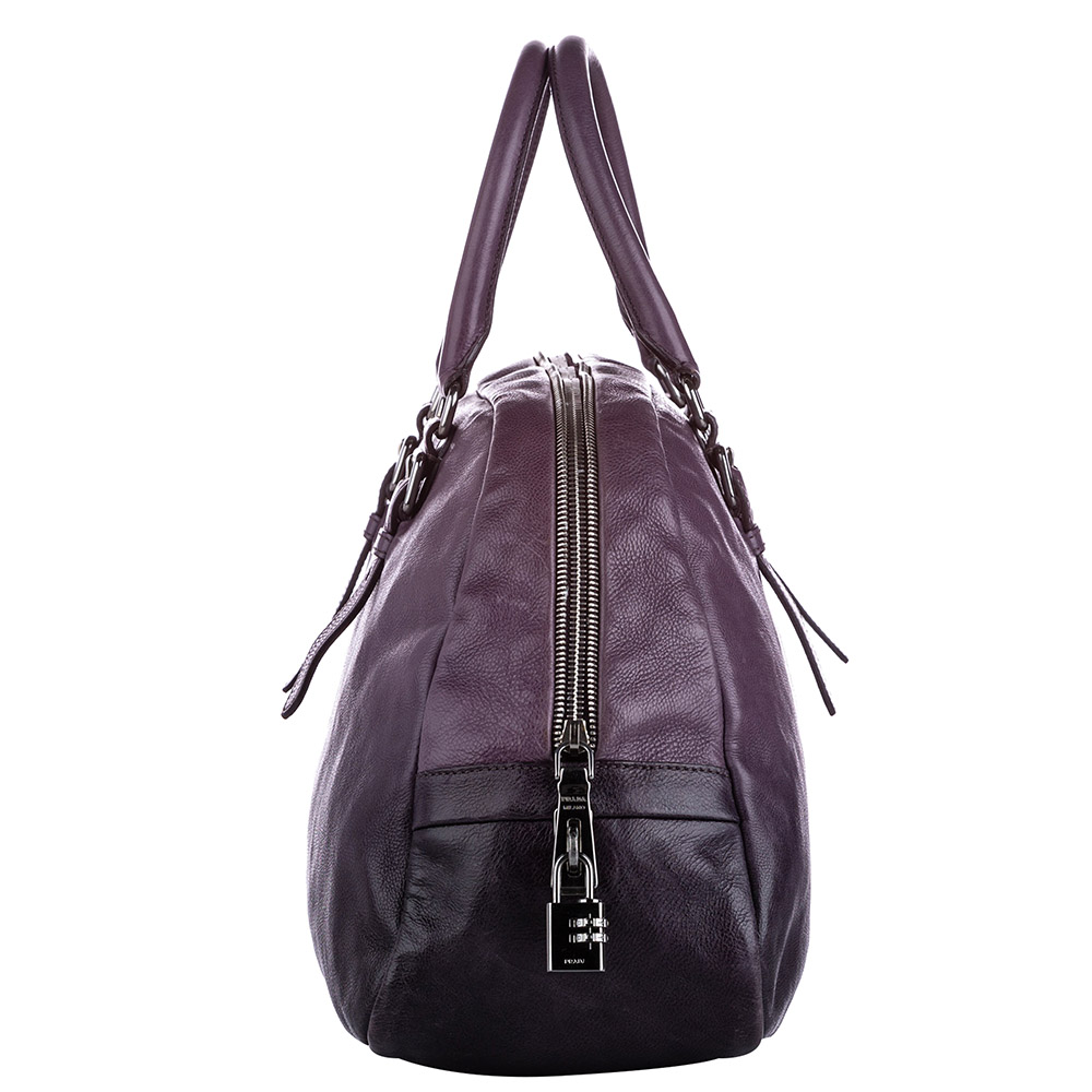 

Prada Purple Leather Satchel