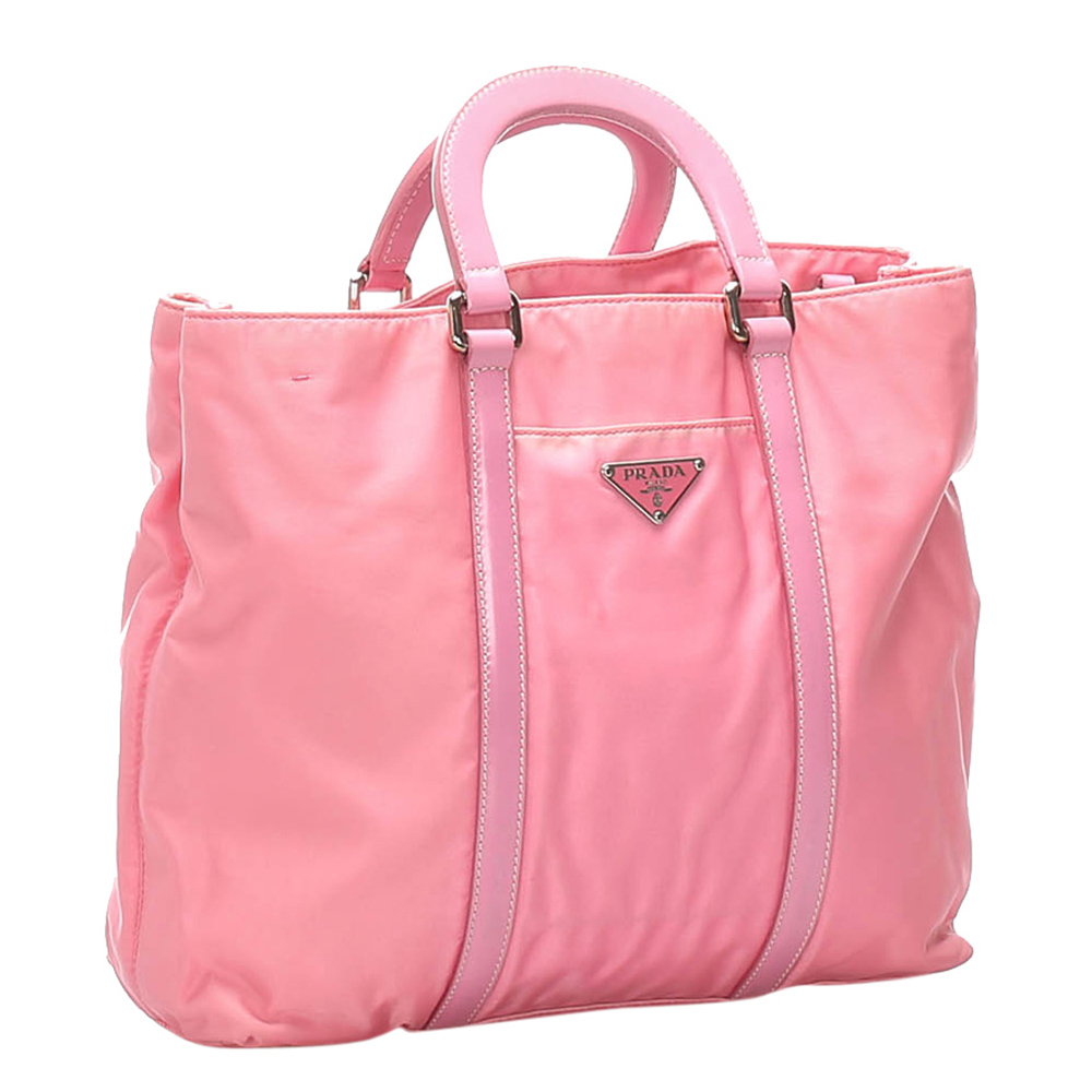 

Prada Pink Tessuto Tote Bag