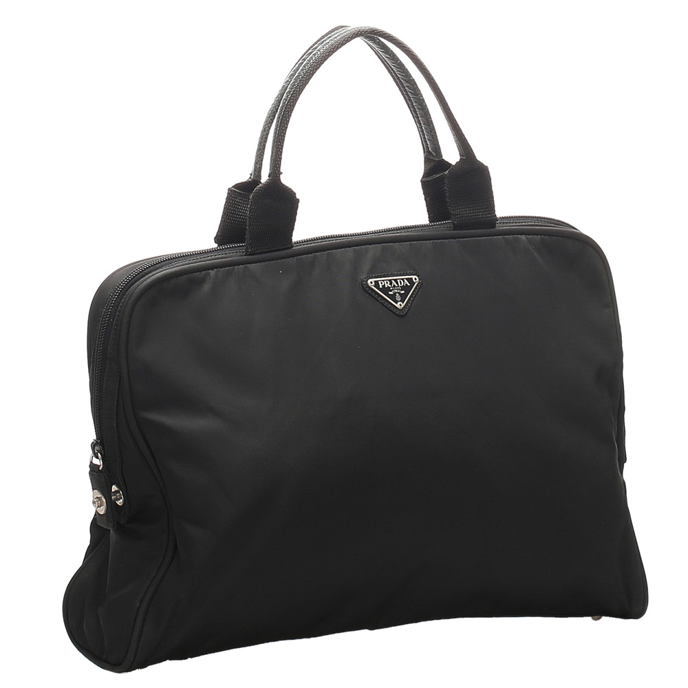 

Prada Black Canvas Tote Bag