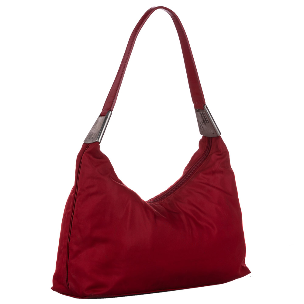 

Prada Red Nylon Tessuto Shoulder Bag