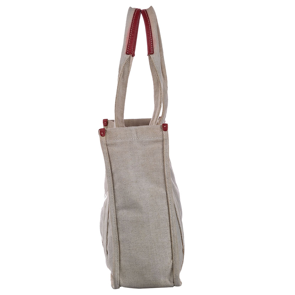 

Prada Canvas Canapa Tote Bag, Red