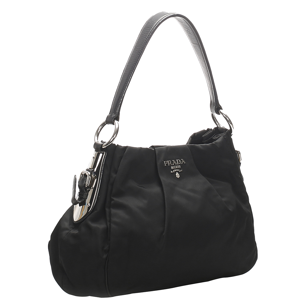 

Prada Black Leather- trimmed Nylon Tessuto Bag