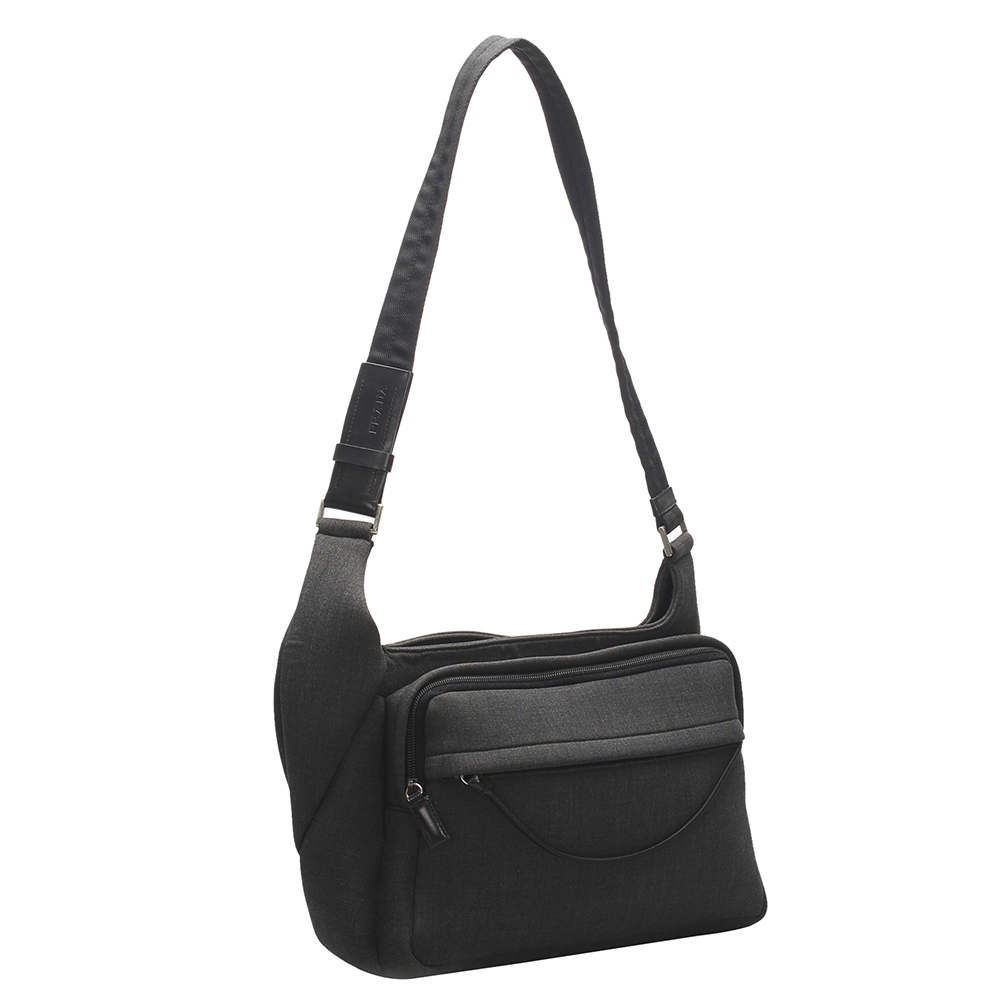 

Prada Grey Wool Bag