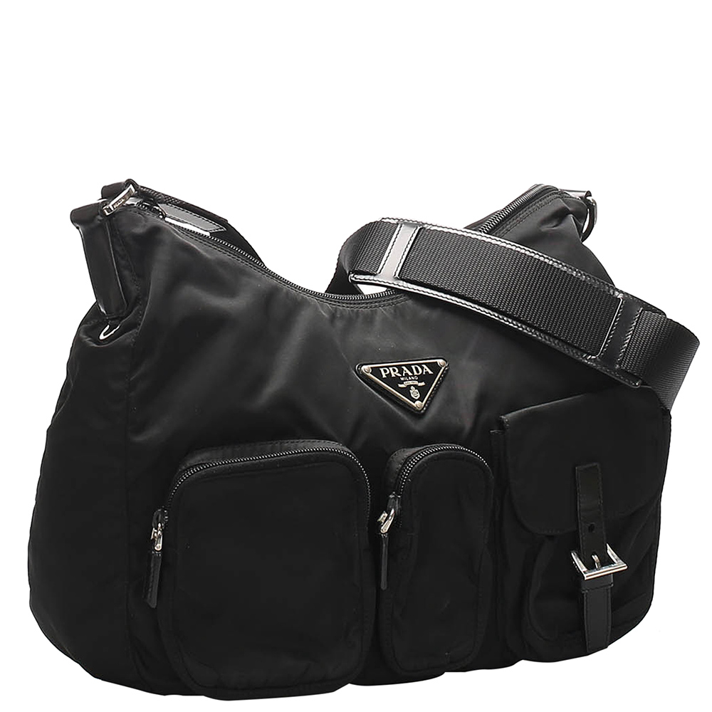 

Prada Black Nylon Tessuto Shoulder Bag