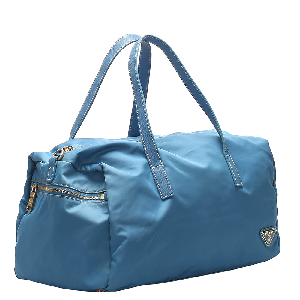 

Prada Blue Nylon Tessuto Shoulder Bag
