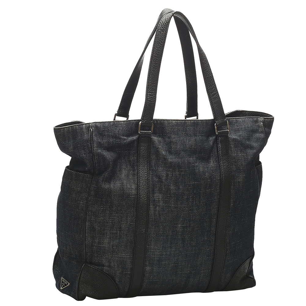 

Prada Black Denim Tote Bag