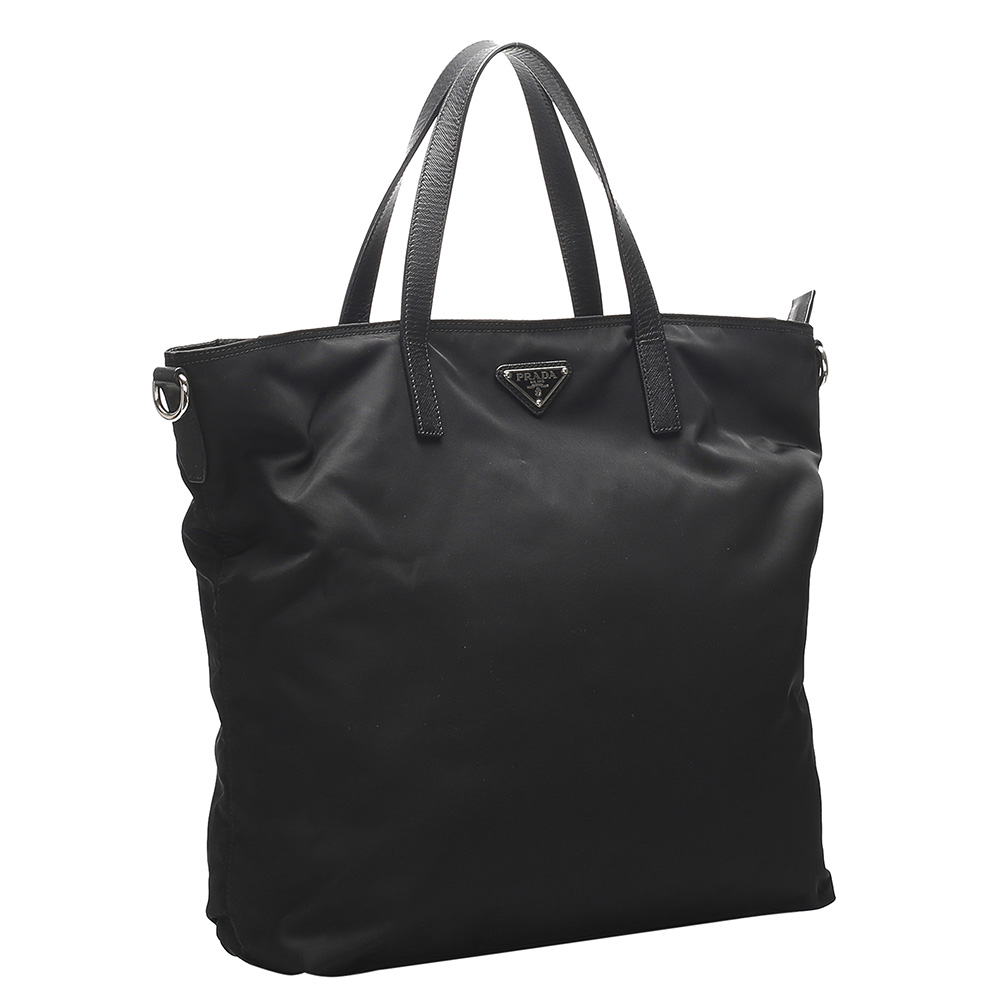 

Prada Black Nylon Tessuto Tote Bag