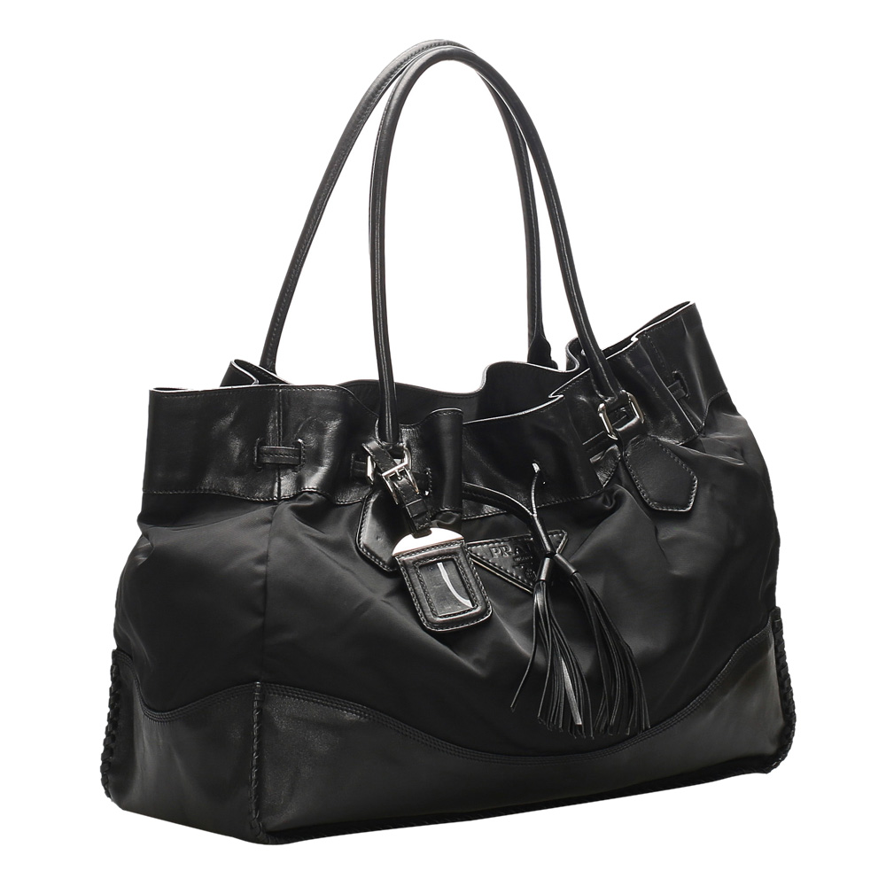 

Prada Black Nylon Tessuto Drawstring Shoulder Bag