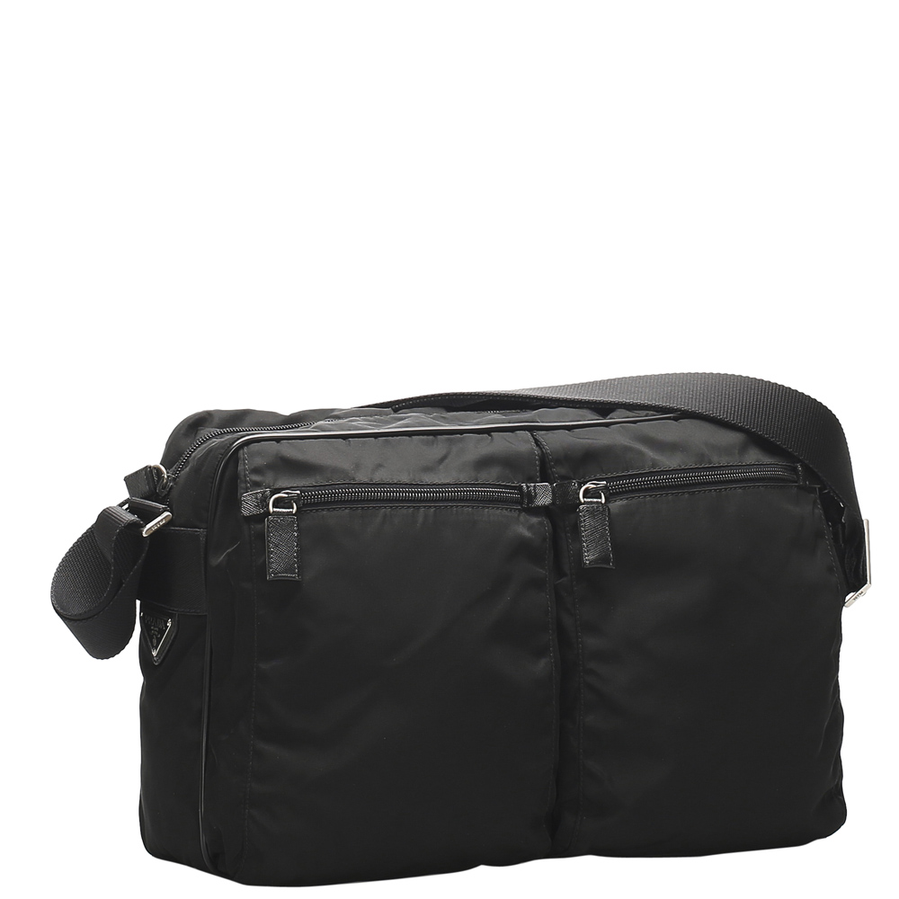

Prada Black Nylon Tessuto Crossbody Bag