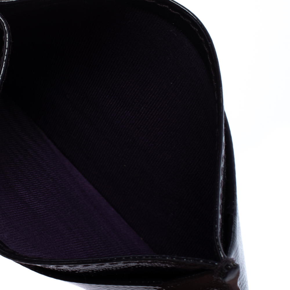 

Prada Purple Patent Leather Card Holder