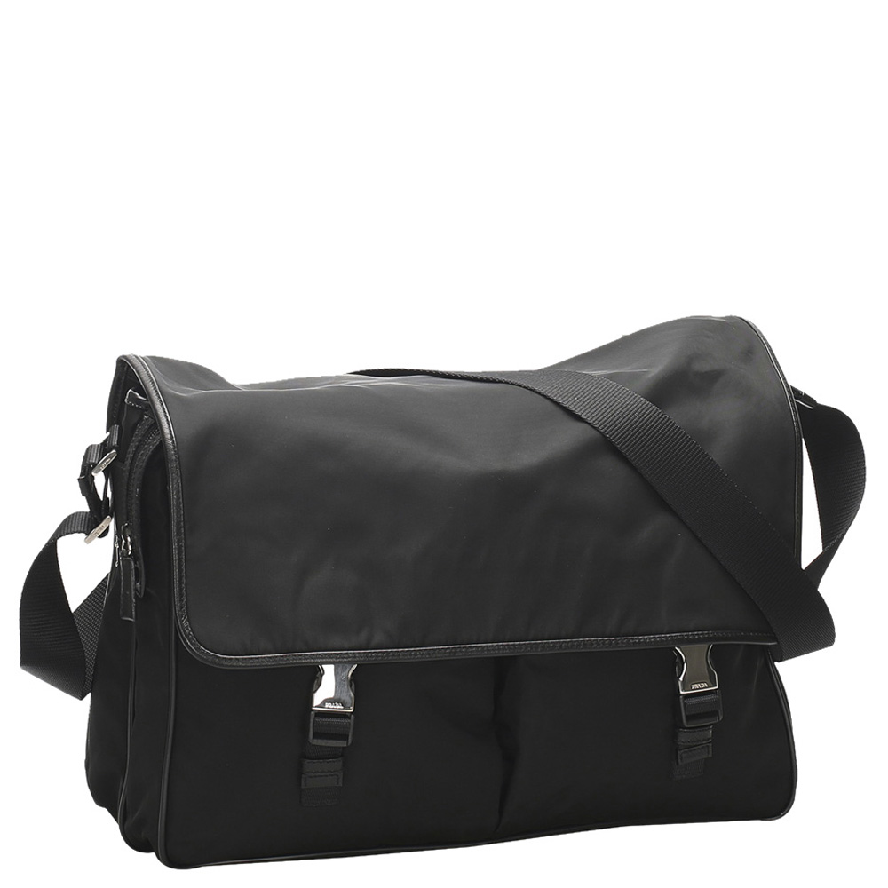 

Prada Black Tessuto Nylon Crossbody Bag