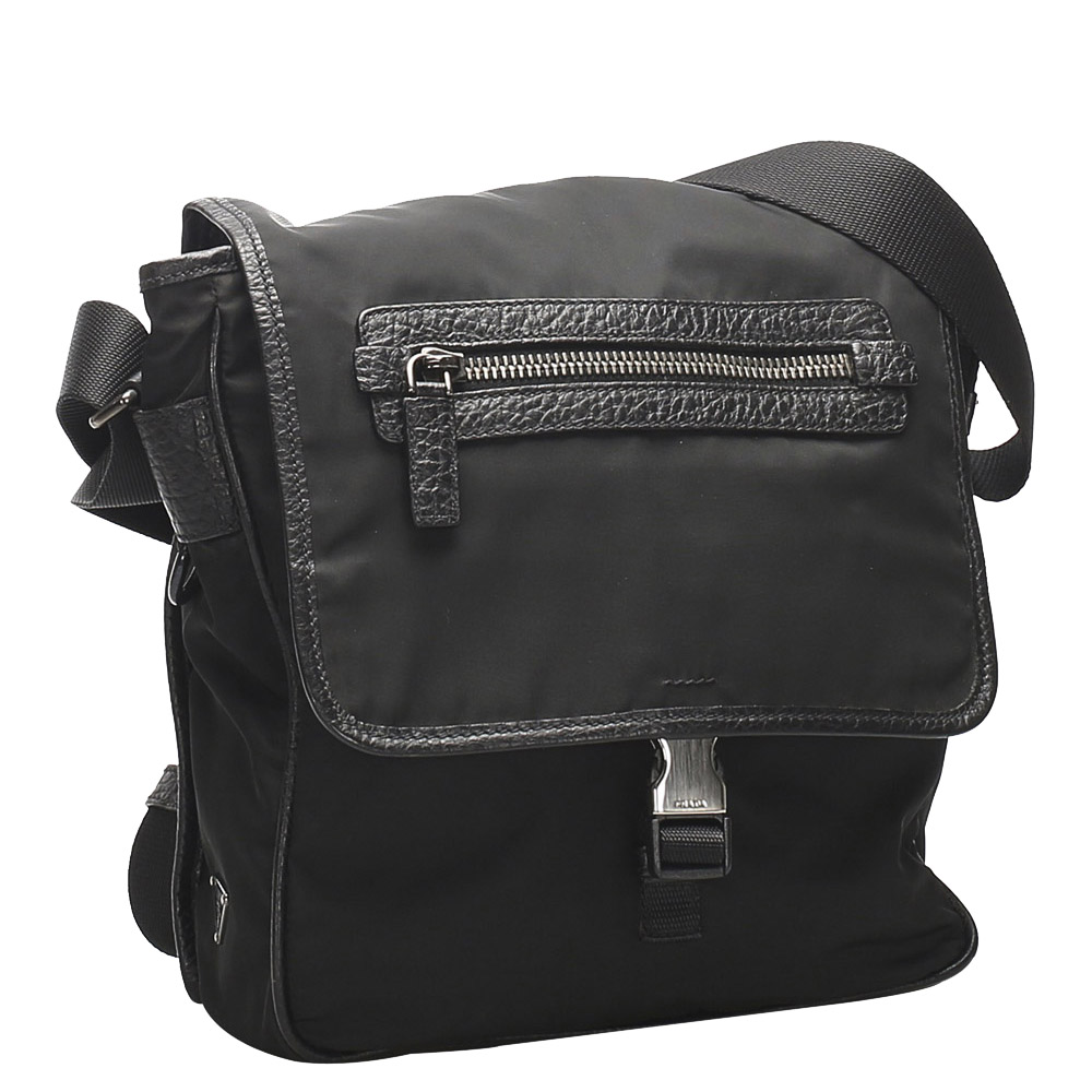 

Prada Black Nylon Shoulder Bag