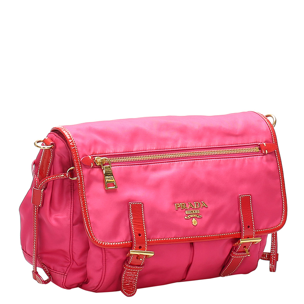 

Prada Pink Nylon Tessuto Shoulder Bag