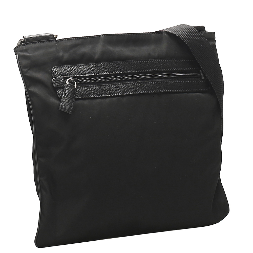 

Prada Black Nylon Tessuto Shoulder Bag