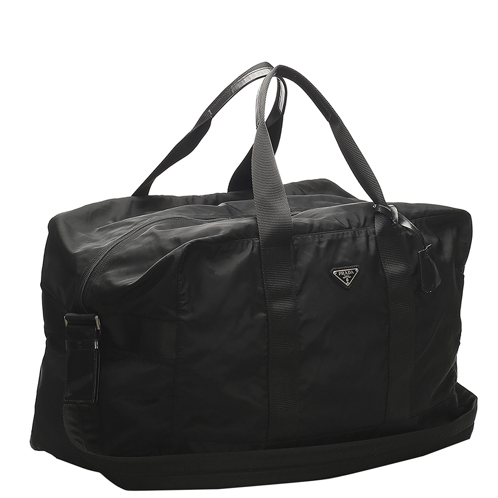 

Prada Black Nylon Tessuto Travel Bag