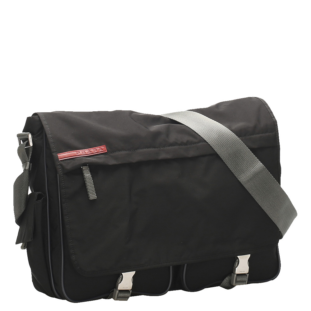 

Prada Black Nylon Sport Line Messenger Bag