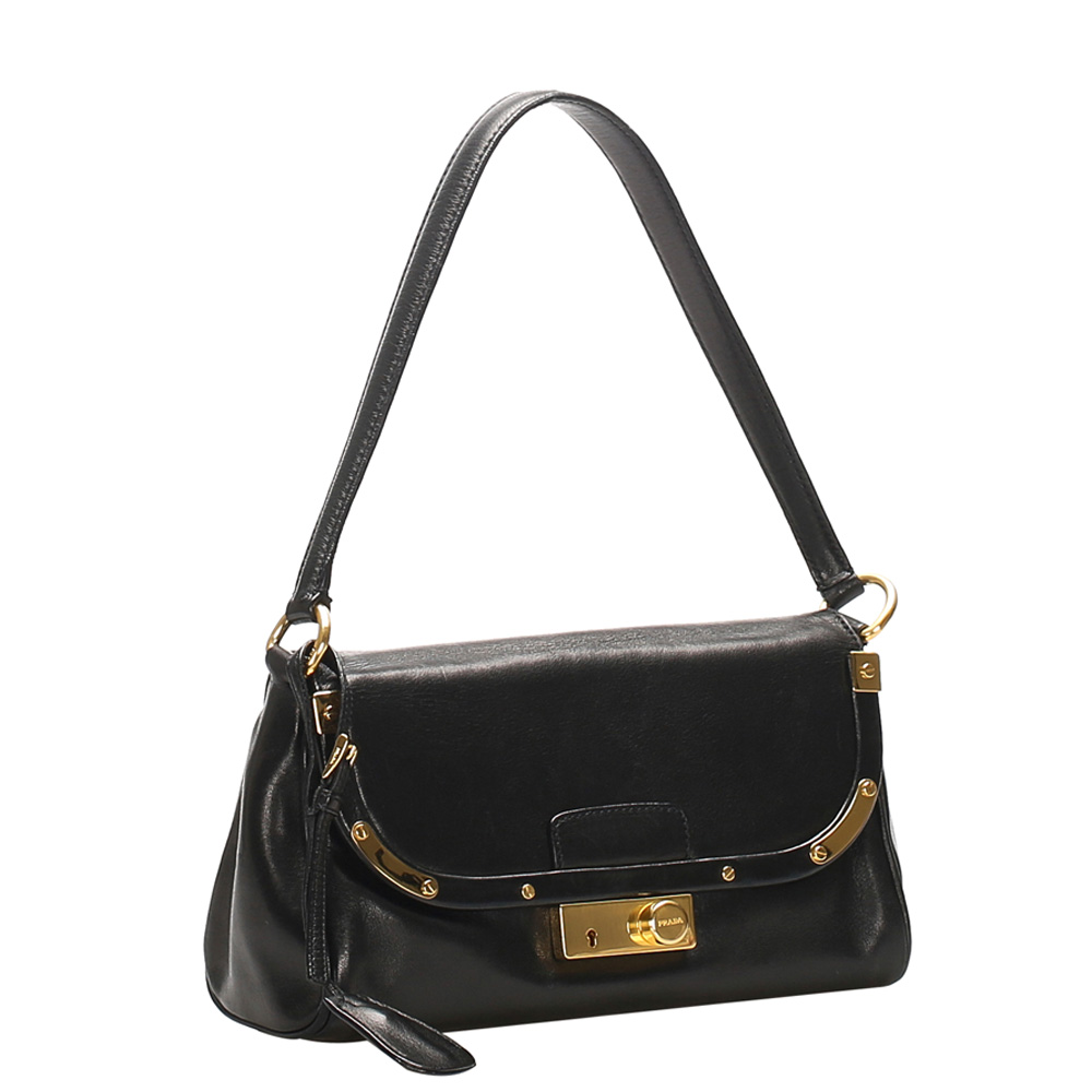 

Prada Black Leather Vintage Small Bag